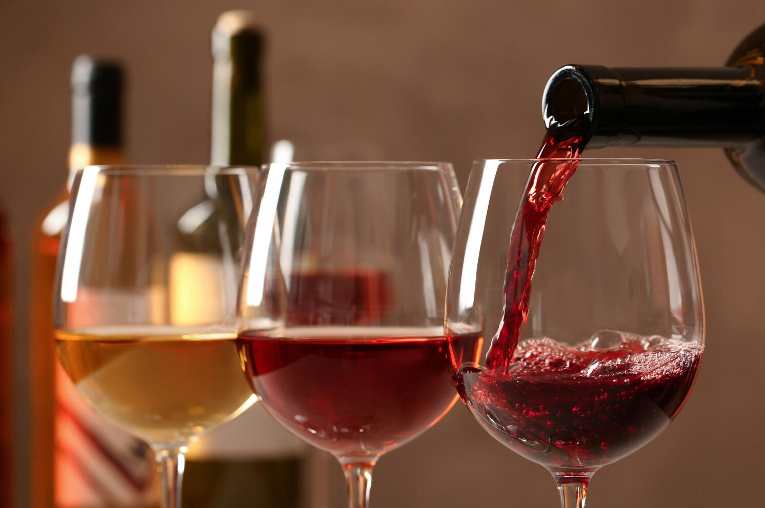 3 copas de vino